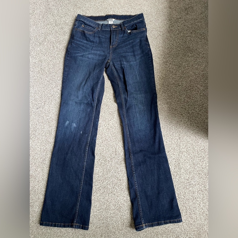 Duluth Trading Co Blue Boot Cut Jeans with Stretch